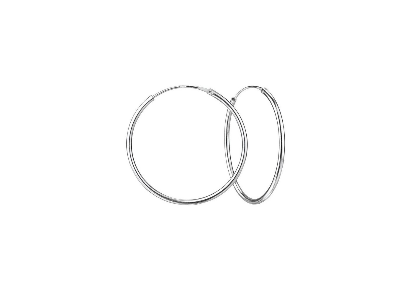 Monkimau Ohrring-Set 40mm Breite Creolen 925 Silber, Hypoallergen von Monkimau