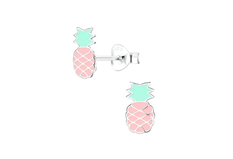 Monkimau Ohrring-Set Ananas Kinder Ohrringe 925 Silber, Hypoallergen von Monkimau