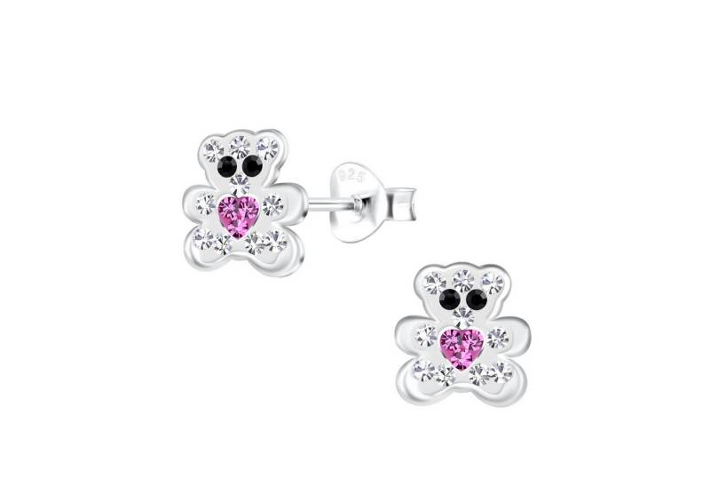 Monkimau Ohrring-Set Bären Kinder Ohrringe 925 Silber, Hypoallergen von Monkimau