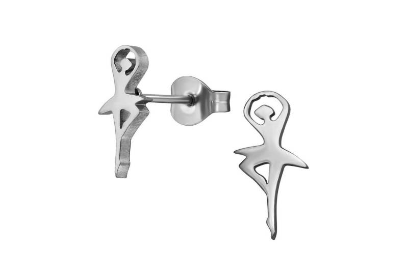 Monkimau Ohrring-Set Ballerina Kinder Ohrringe Chirurgenstahl Mädchen Geschenk, Hypoallergen von Monkimau