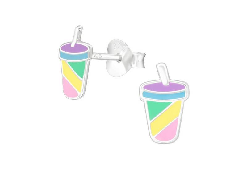 Monkimau Ohrring-Set Becher Kinder Ohrringe 925 Silber Ohrstecker, Hypoallergen von Monkimau