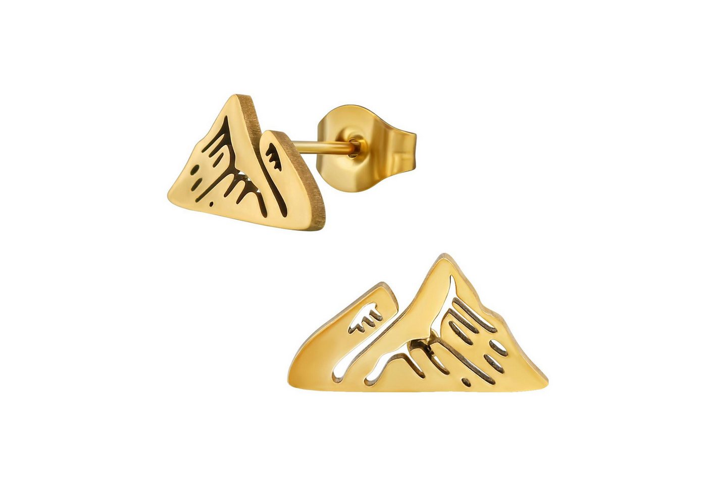 Monkimau Ohrring-Set Berg Kinder Ohrringe Chirurgenstahl Mädchen Geschenk, Hypoallergen von Monkimau