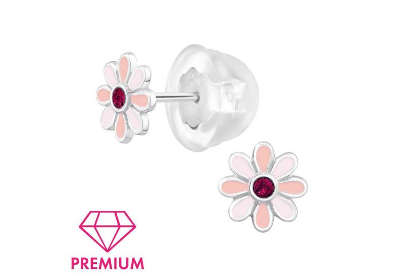 Monkimau Ohrring-Set Blumen Kinder Premium Ohrringe 925 Silber Geschenk, Hypoallergen von Monkimau