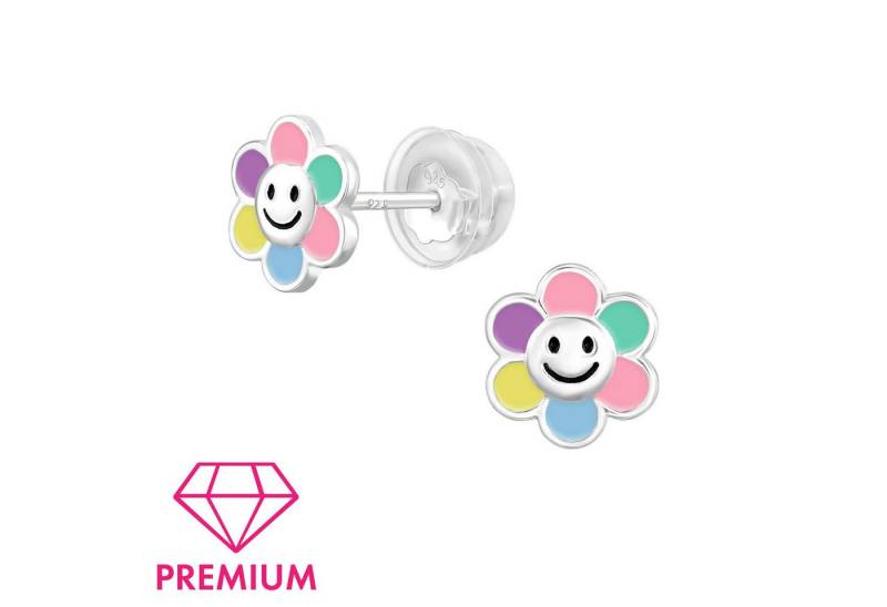 Monkimau Ohrring-Set Blumen Kinder Premium Ohrringe 925 Silber Geschenk, Hypoallergen von Monkimau