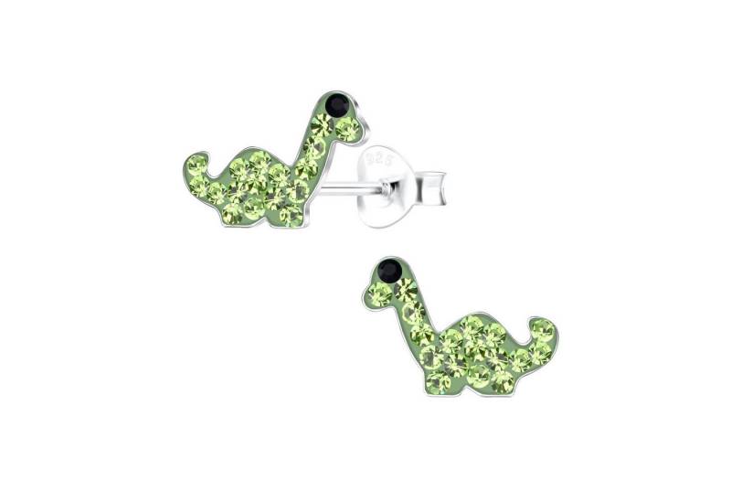 Monkimau Ohrring-Set Brachiosaurus-Dinosaurier Kinder Ohrringe 925 Silber, Hypoallergen von Monkimau