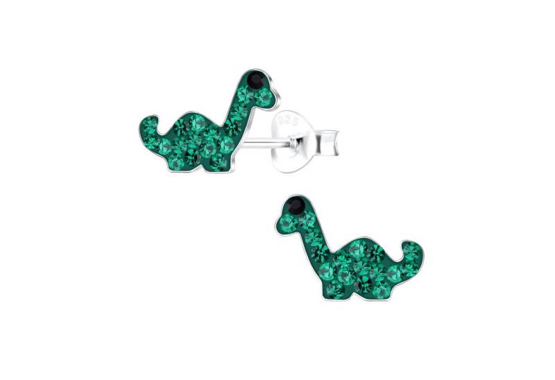 Monkimau Ohrring-Set Brachiosaurus-Dinosaurier Kinder Ohrringe 925 Silber, Hypoallergen von Monkimau