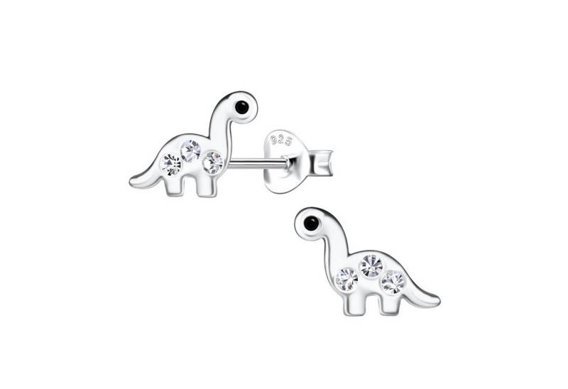 Monkimau Ohrring-Set Brachiosaurus-Dinosaurier Kinder Ohrringe 925 Silber, Hypoallergen von Monkimau