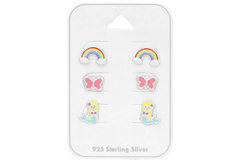 Monkimau Ohrring-Set Buntes Kinder Schmuck Geschenkkset 925 Silber Geschenk, Hypoallergen Monkimau Ohrring-Set Buntes Kinder Schmuck Geschenkkset 925 Silber Geschenk, Hypoallergen von Monkimau