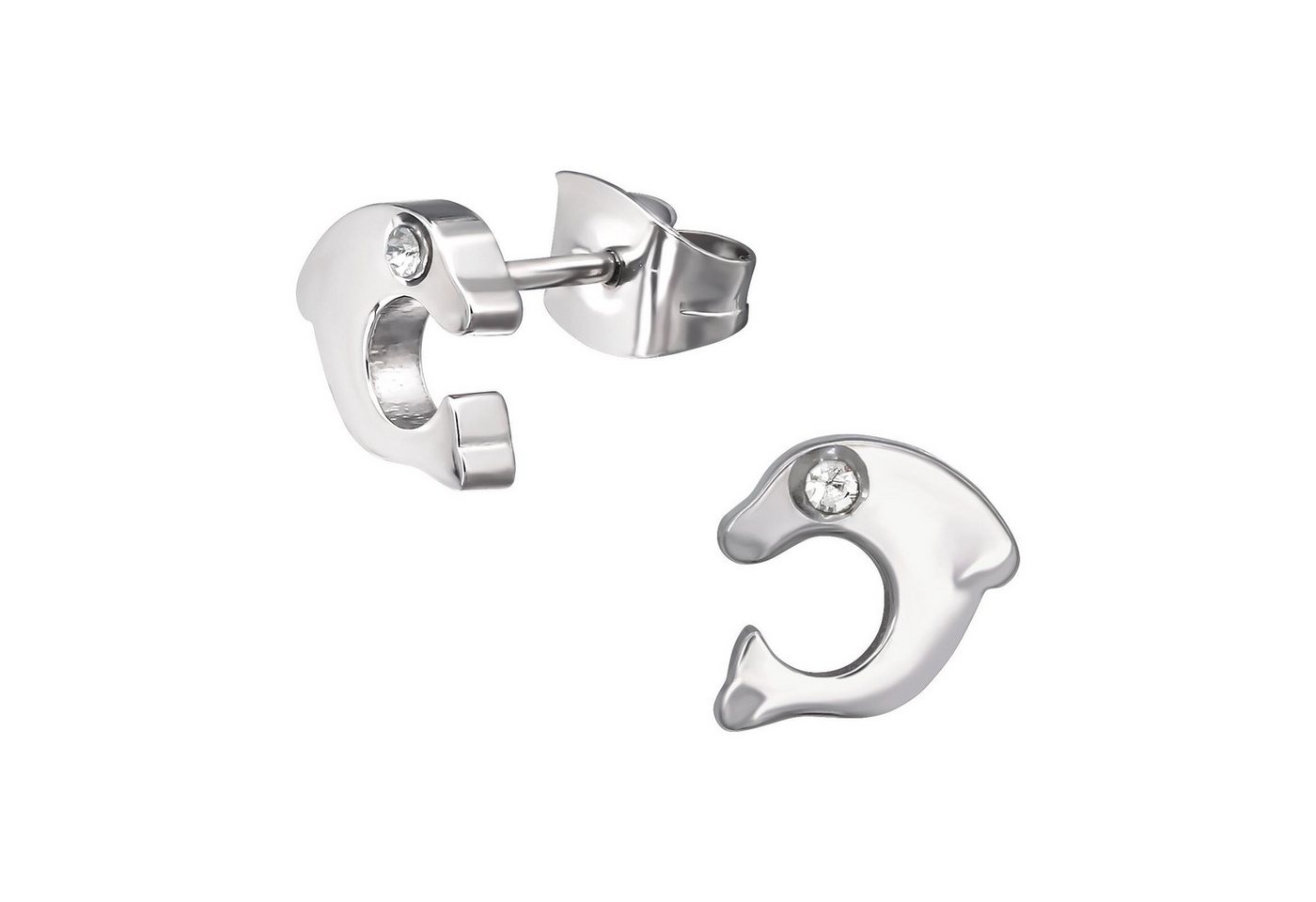 Monkimau Ohrring-Set Delfin Kinder Ohrringe Chirurgenstahl Mädchen Geschenk, Hypoallergen von Monkimau