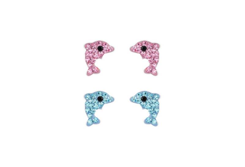 Monkimau Ohrring-Set Delfin Kinder Ohrringe Set 925 Silber, Hypoallergen von Monkimau