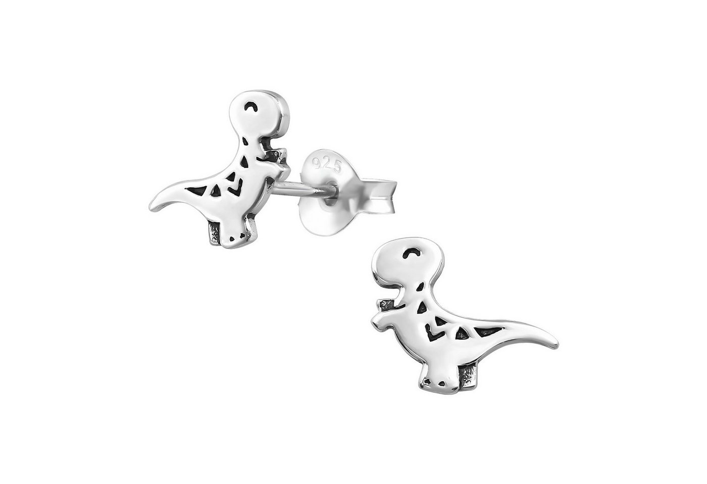 Monkimau Ohrring-Set Dinosaurier Kinder Ohrringe 925 Silber Geschenk, Hypoallergen von Monkimau