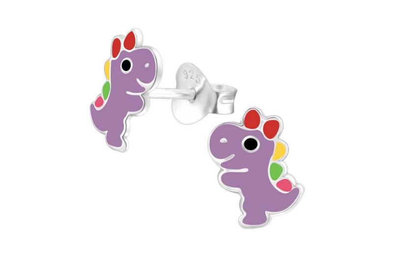 Monkimau Ohrring-Set Dinosaurier Kinder Ohrringe 925 Silber Ohrstecker, Hypoallergen von Monkimau
