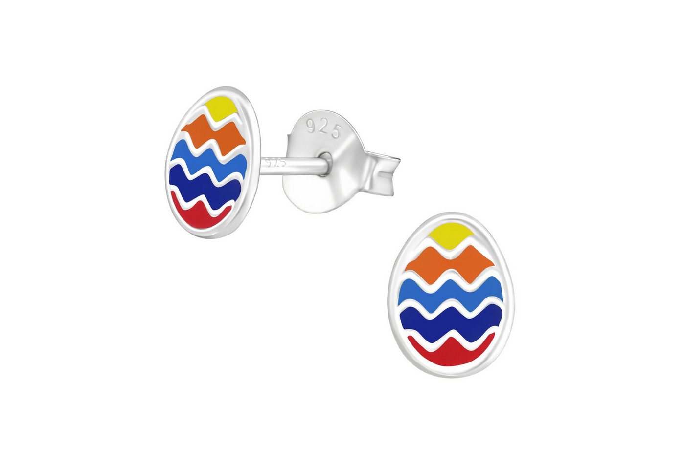 Monkimau Ohrring-Set Ei Kinder Ohrringe 925 Silber Ohrstecker, Hypoallergen von Monkimau