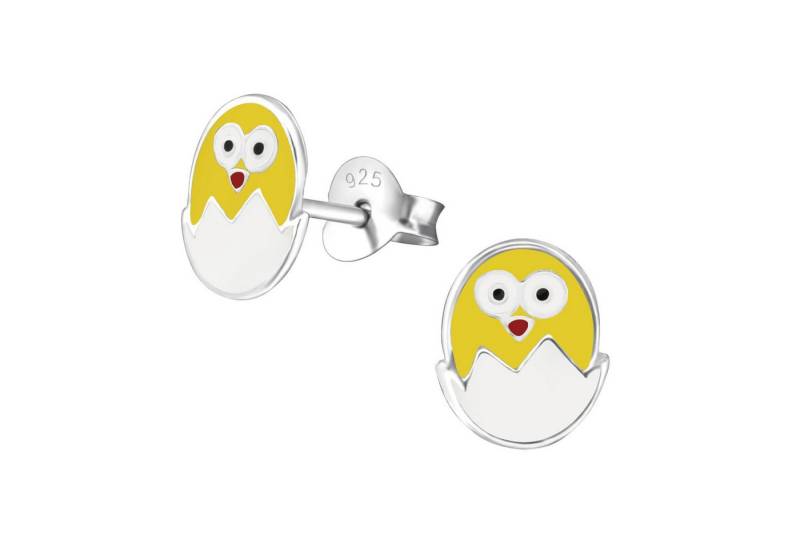 Monkimau Ohrring-Set Ei Küken Kinder Ohrringe 925 Silber Ohrstecker, Hypoallergen von Monkimau