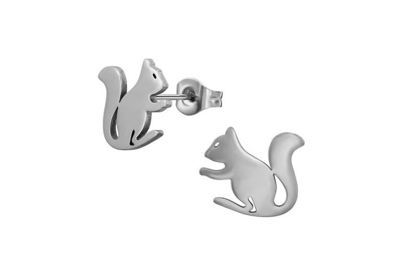 Monkimau Ohrring-Set Eichhörnchen Kinder Ohrringe Chirurgenstahl Mädchen, Hypoallergen von Monkimau