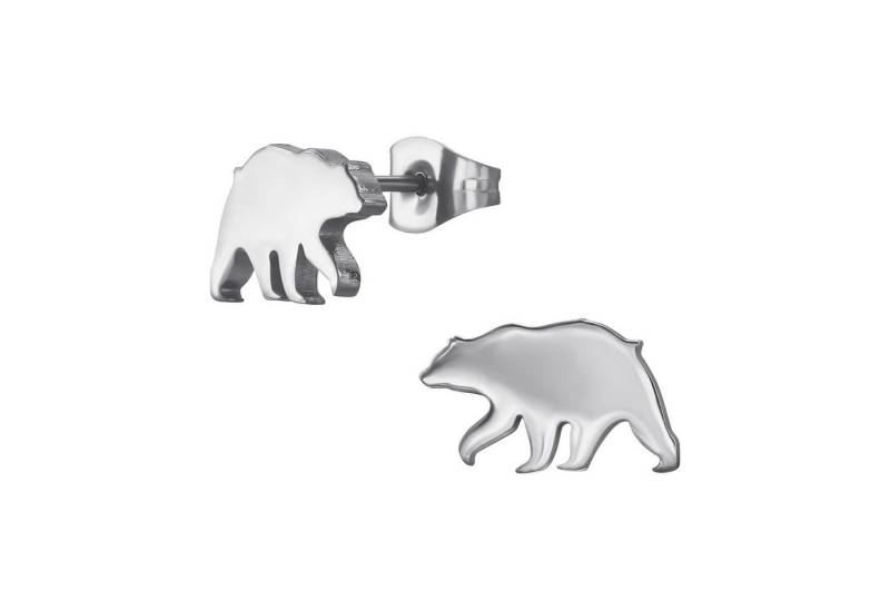 Monkimau Ohrring-Set Eisbär Kinder Ohrringe Chirurgenstahl Mädchen Geschenk, Hypoallergen von Monkimau