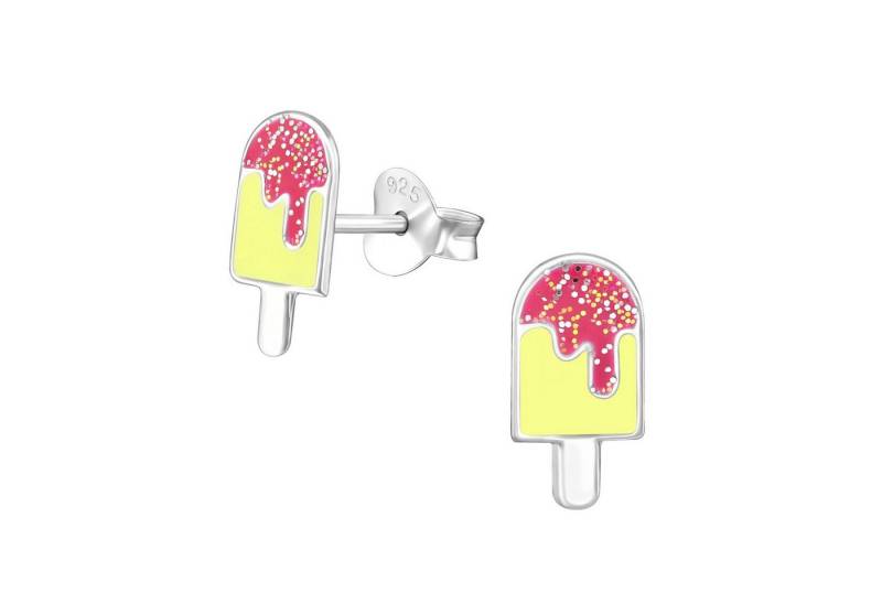 Monkimau Ohrring-Set Eiscreme Kinder Ohrringe 925 Silber Ohrstecker, Hypoallergen von Monkimau