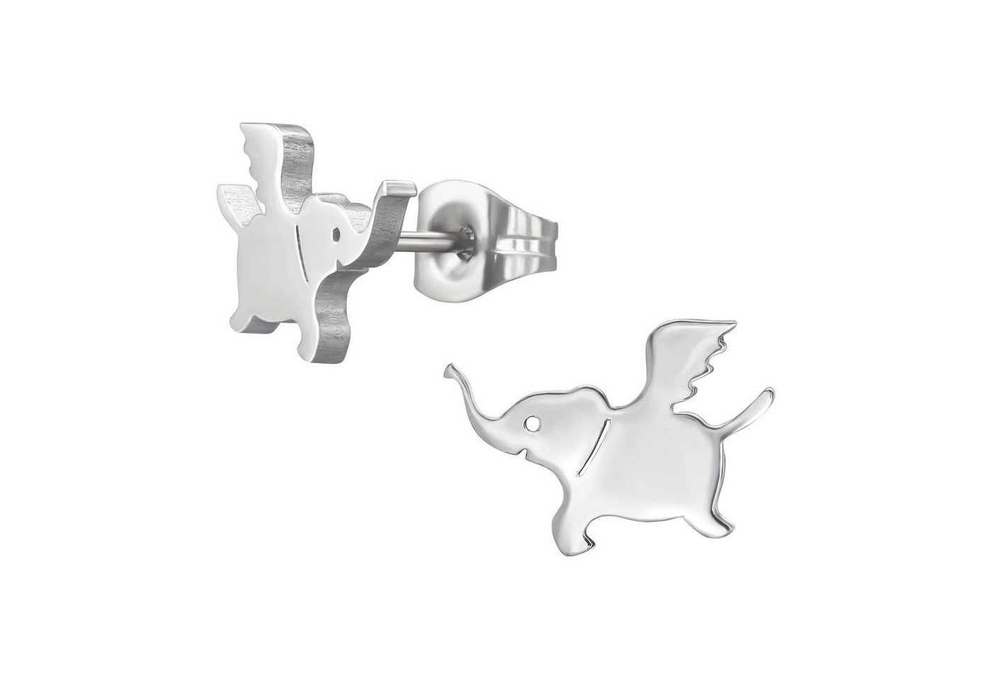 Monkimau Ohrring-Set Elefant Kinder Ohrringe Chirurgenstahl Mädchen Geschenk, Hypoallergen von Monkimau