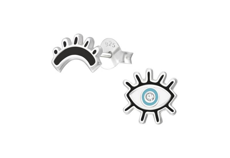 Monkimau Ohrring-Set Evil Eye Kinder Ohrringe 925 Silber Ohrstecker, Hypoallergen von Monkimau