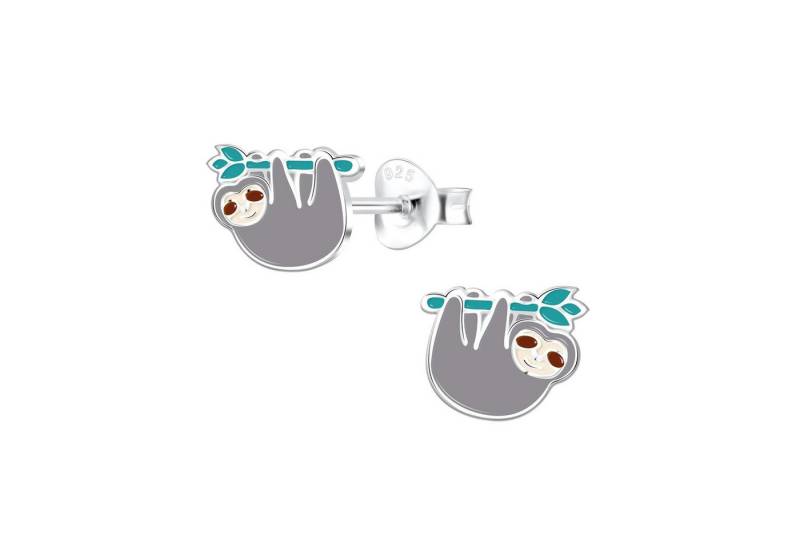 Monkimau Ohrring-Set Faultier Kinder Ohrringe 925 Silber, Hypoallergen von Monkimau