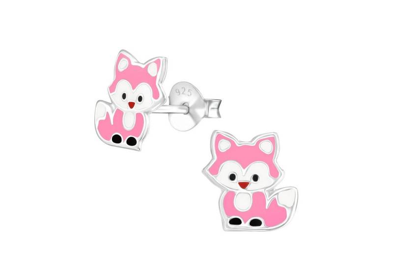 Monkimau Ohrring-Set Fuchs Kinder Ohrringe 925 Silber Ohrstecker, Hypoallergen von Monkimau