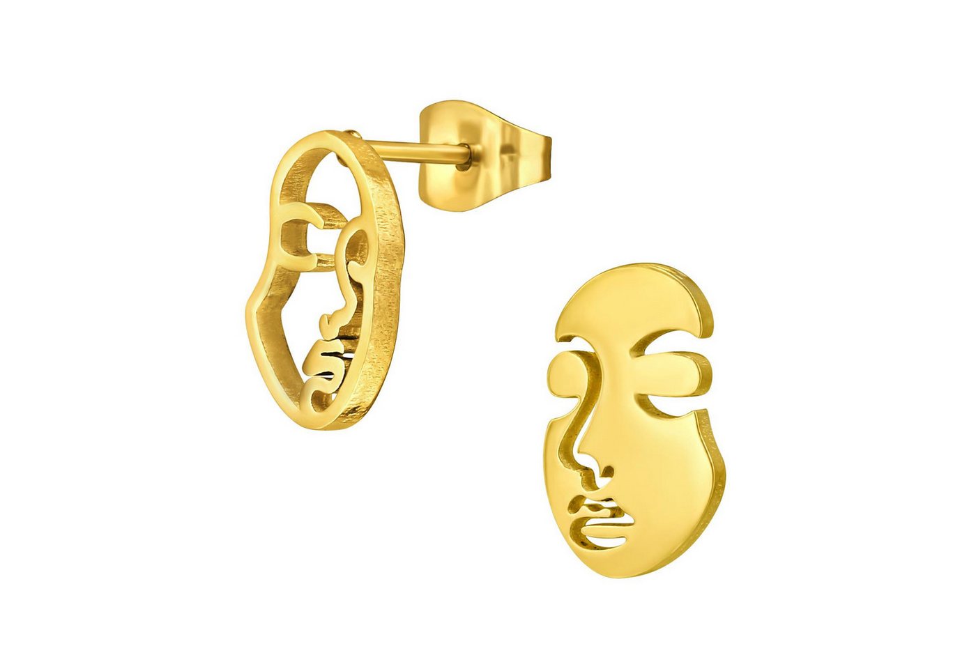 Monkimau Ohrring-Set Gesicht Kinder Ohrringe Chirurgenstahl Mädchen Geschenk, Hypoallergen von Monkimau