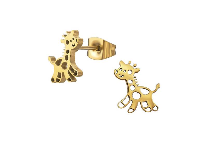 Monkimau Ohrring-Set Giraffe Kinder Ohrringe Chirurgenstahl Mädchen Geschenk, Hypoallergen von Monkimau
