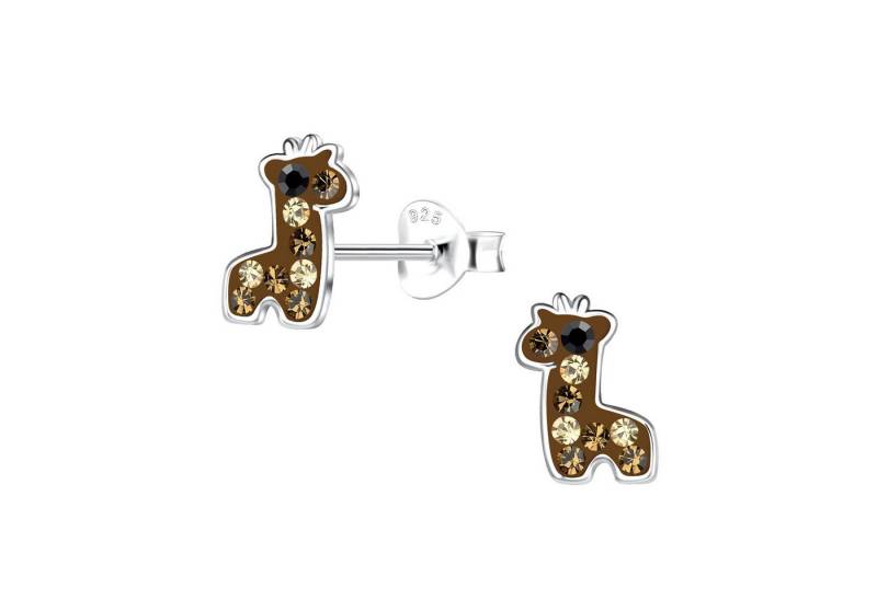Monkimau Ohrring-Set Giraffen Kinder Ohrringe 925 Silber, Hypoallergen von Monkimau