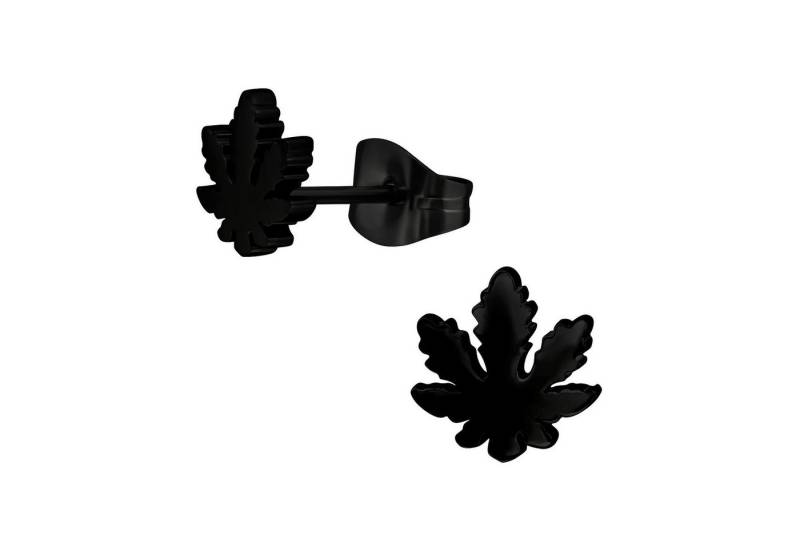 Monkimau Ohrring-Set Hanf-Blatt Kinder Ohrringe Chirurgenstahl Mädchen Geschenk, Hypoallergen von Monkimau