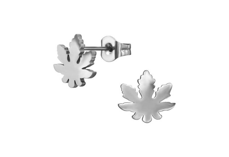 Monkimau Ohrring-Set Hanf-Blatt Kinder Ohrringe Chirurgenstahl Mädchen Geschenk, Hypoallergen von Monkimau