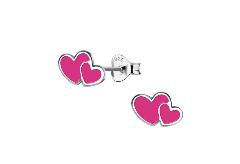 Monkimau Ohrring-Set Herz Kinder Ohrringe 925 Silber, Hypoallergen von Monkimau