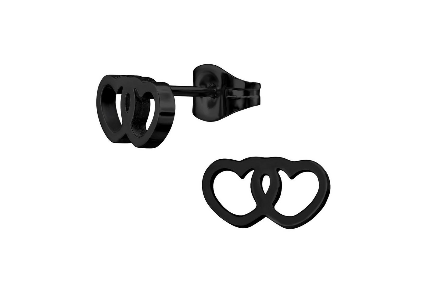 Monkimau Ohrring-Set Herz Kinder Ohrringe Chirurgenstahl Mädchen Geschenk, Hypoallergen von Monkimau