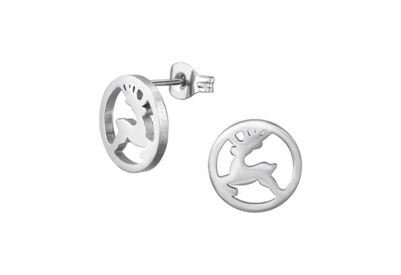 Monkimau Ohrring-Set Hirsch Kinder Ohrringe Chirurgenstahl Mädchen Geschenk, Hypoallergen von Monkimau