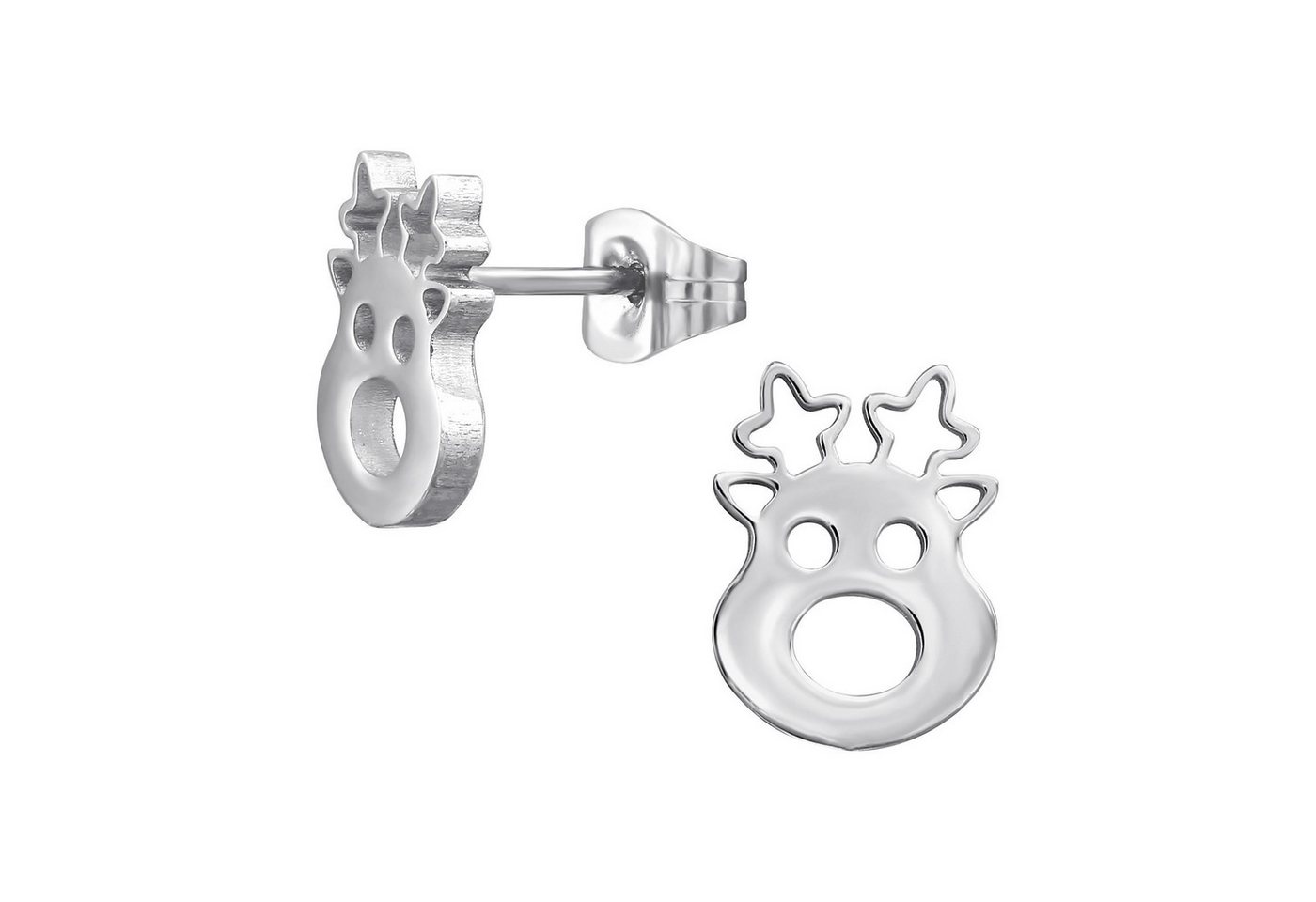 Monkimau Ohrring-Set Hirsch Kinder Ohrringe Chirurgenstahl Mädchen Geschenk, Hypoallergen von Monkimau