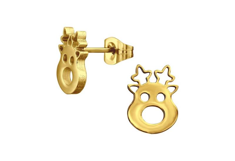 Monkimau Ohrring-Set Hirsch Kinder Ohrringe Chirurgenstahl Mädchen Geschenk, Hypoallergen von Monkimau
