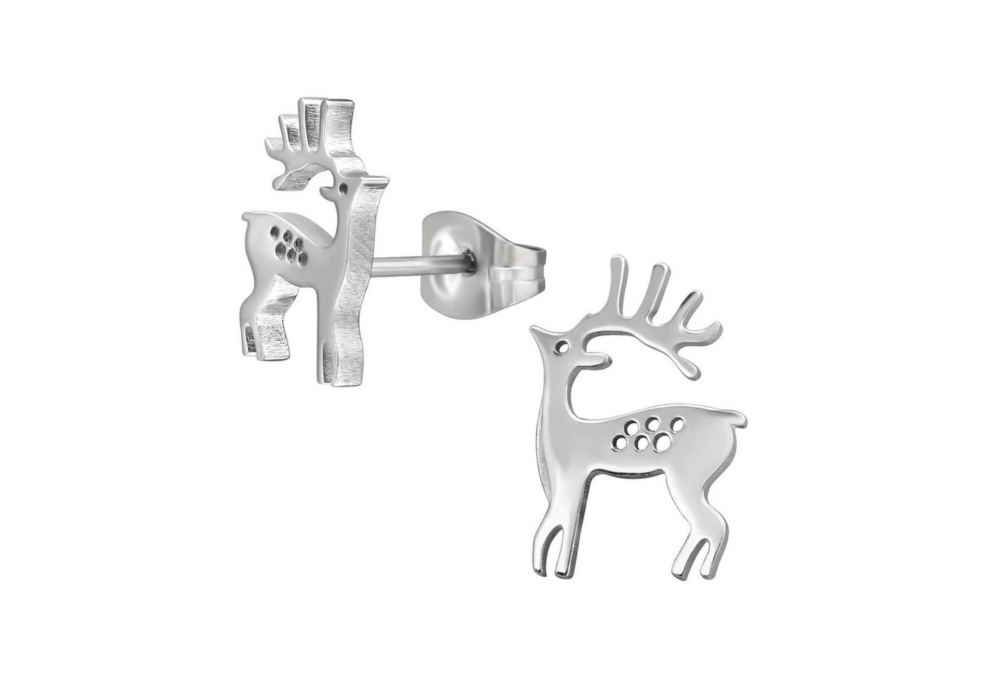 Monkimau Ohrring-Set Hirsch Kinder Ohrringe Chirurgenstahl Mädchen Geschenk, Hypoallergen von Monkimau
