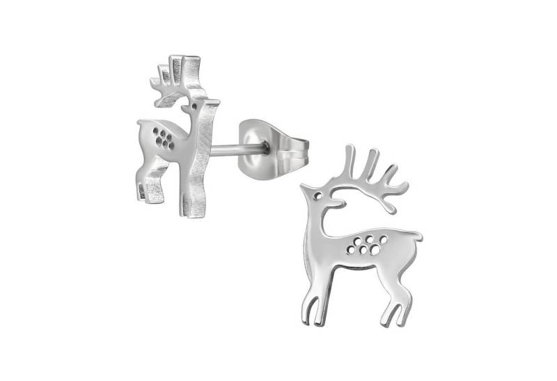 Monkimau Ohrring-Set Hirsch Kinder Ohrringe Chirurgenstahl Mädchen Geschenk, Hypoallergen von Monkimau
