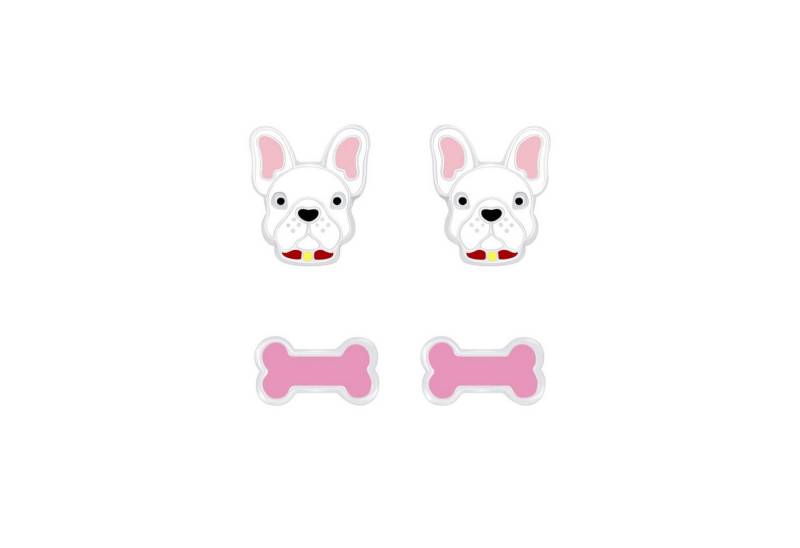 Monkimau Ohrring-Set Hundeliebhaber Kinder Ohrringe Set 925 Silber, Hypoallergen von Monkimau