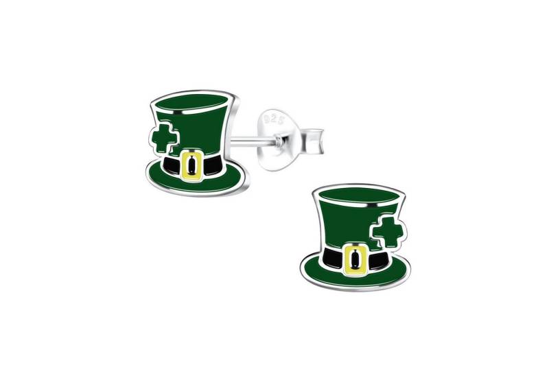 Monkimau Ohrring-Set Hut Saint Patrick’s Day Kinder Ohrringe 925 Silber, Hypoallergen von Monkimau