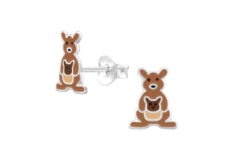 Monkimau Ohrring-Set Känguru Kinder Ohrringe 925 Silber Geschenk, Hypoallergen von Monkimau