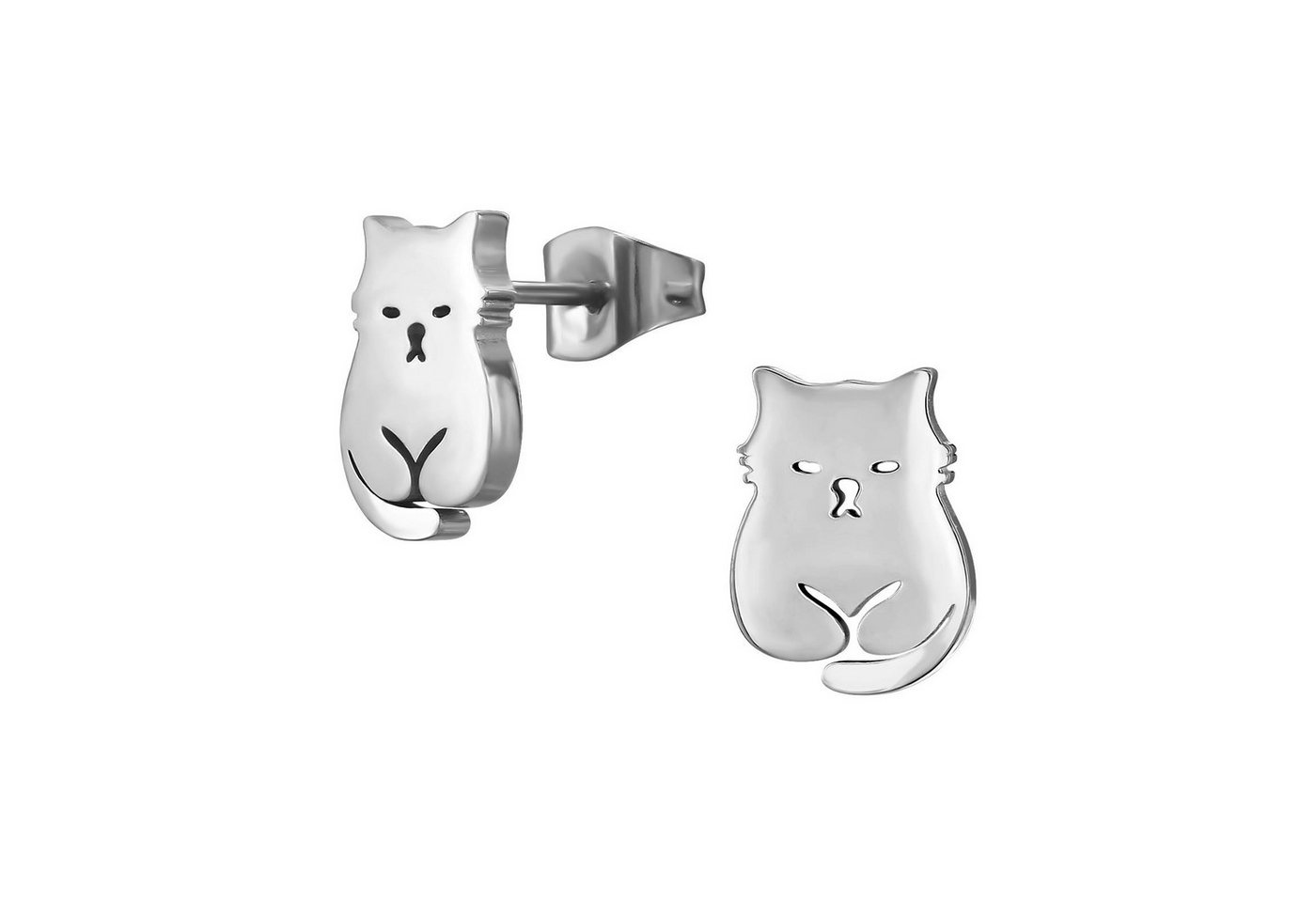 Monkimau Ohrring-Set Katze Kinder Ohrringe Chirurgenstahl Mädchen Geschenk, Hypoallergen von Monkimau