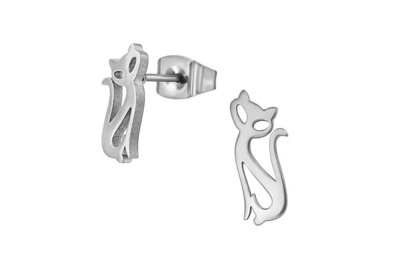 Monkimau Ohrring-Set Katze Kinder Ohrringe Chirurgenstahl Mädchen Geschenk, Hypoallergen von Monkimau