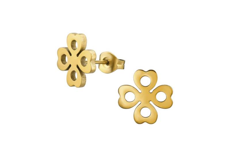 Monkimau Ohrring-Set Kleeblatt Kinder Ohrringe Chirurgenstahl Mädchen Geschenk, Hypoallergen von Monkimau