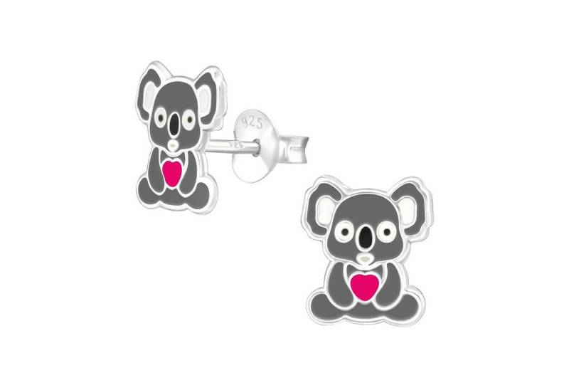 Monkimau Ohrring-Set Koala Kinder Ohrringe 925 Silber Ohrstecker, Hypoallergen von Monkimau