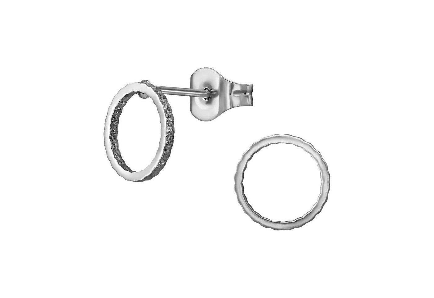 Monkimau Ohrring-Set Kreis Kinder Ohrringe Chirurgenstahl Mädchen Geschenk, Hypoallergen von Monkimau