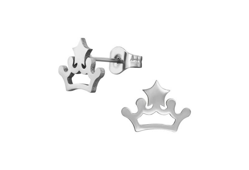 Monkimau Ohrring-Set Krone Kinder Ohrringe Chirurgenstahl Mädchen Geschenk, Hypoallergen von Monkimau