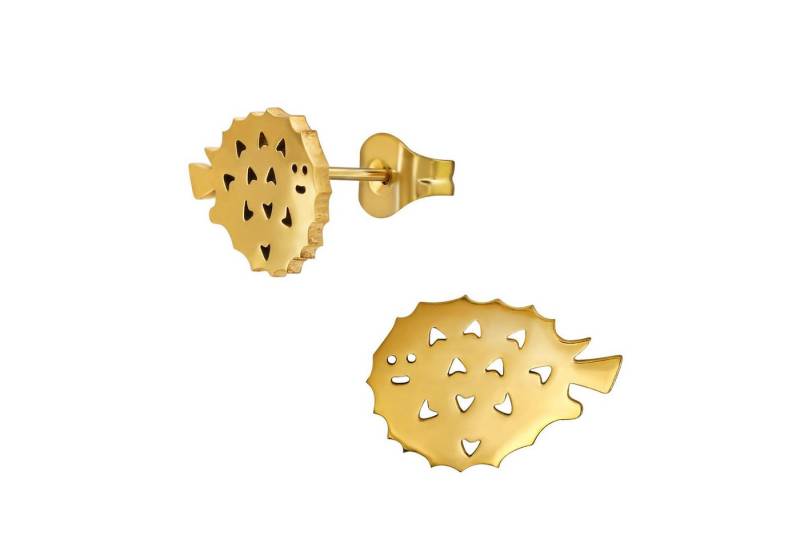 Monkimau Ohrring-Set Kugelfisch Kinder Ohrringe Chirurgenstahl Mädchen Geschenk, Hypoallergen von Monkimau