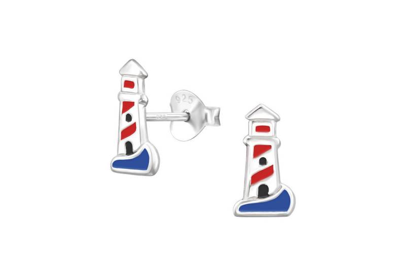 Monkimau Ohrring-Set Leuchtturm Kinder Ohrringe 925 Silber Geschenk, Hypoallergen von Monkimau