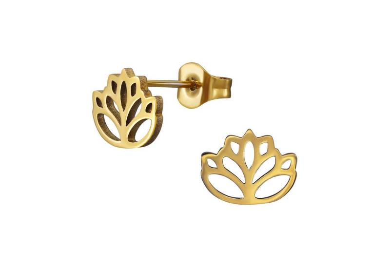 Monkimau Ohrring-Set Lotus Kinder Ohrringe Chirurgenstahl Mädchen Geschenk, Hypoallergen von Monkimau