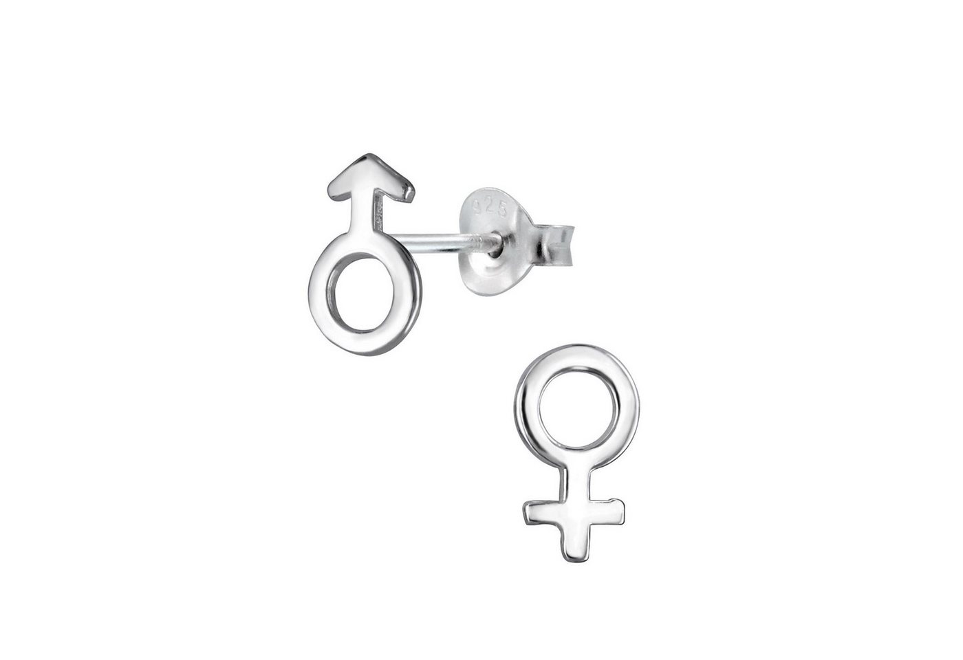 Monkimau Ohrring-Set Männlich und weiblich Symbol Ohrringe 925 Silber, Hypoallergen Monkimau Ohrring-Set Männlich und weiblich Symbol Ohrringe 925 Silber, Hypoallergen von Monkimau